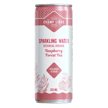 Raspberry and Forest Tea Sparkling Botanical Water