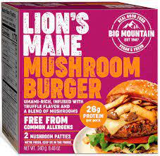 Lion's Mane Mushroom Burgers 