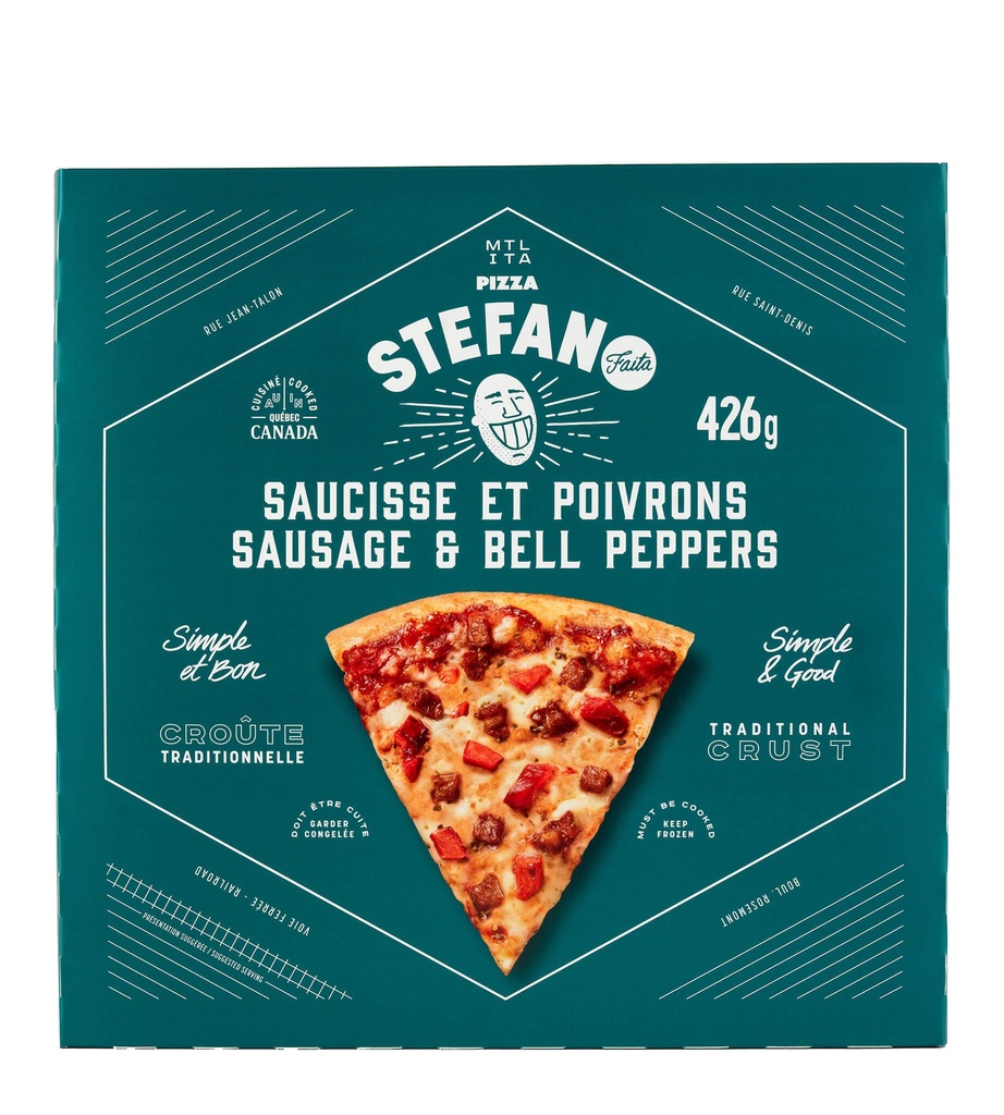 Traditional Sausage and Bell Pepper Pizza