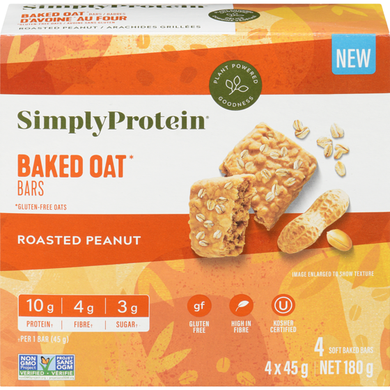 Roasted Peanut Baked Oat Bar