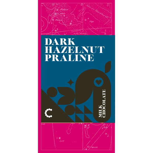 Hazelnut Praline Dark Chocolate Bar