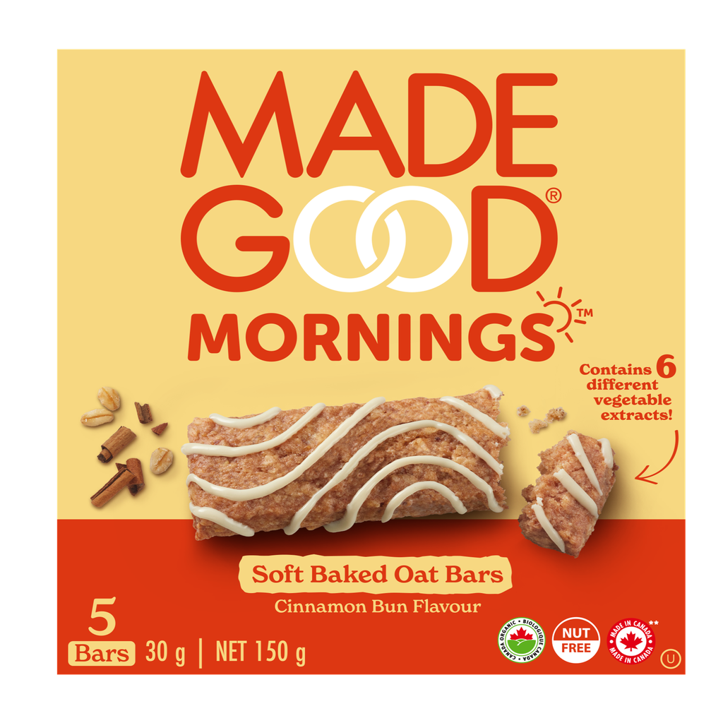 Mornings Cinnamon Bun Flavour - Soft Baked Bars Org Pack