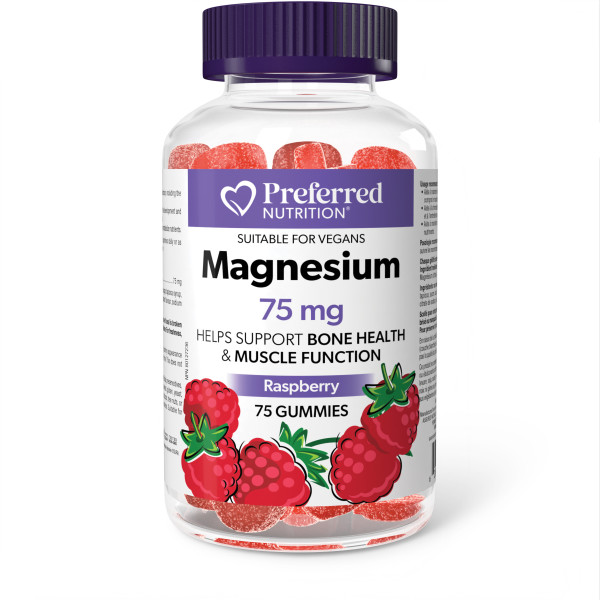 Magnesium Citrate 75 mg Vegan Gummies Raspberry