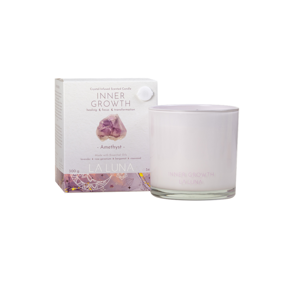 Inner Growth Amethyst Candle