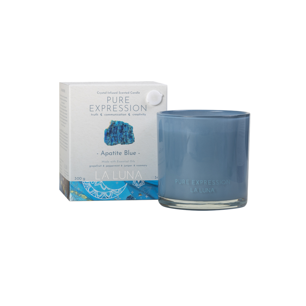 Pure Expression Apatite Blue Candle