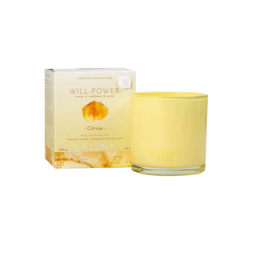 Will Power Citrine Candle