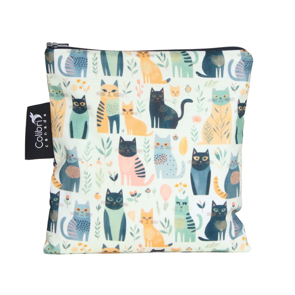 Reusable Snack Bag - Large - Cats