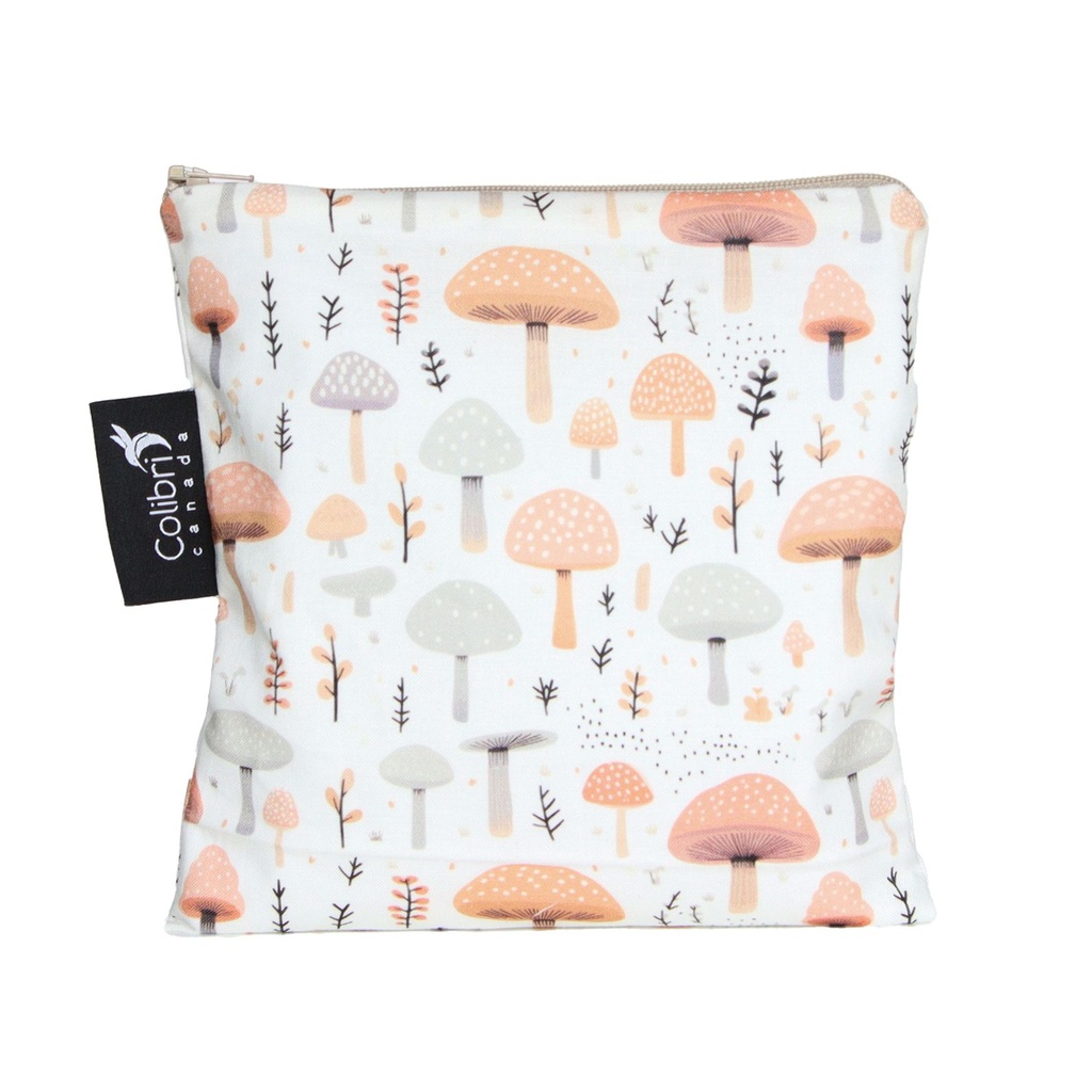 Reusable Snack Bag - Large - Mushrooms