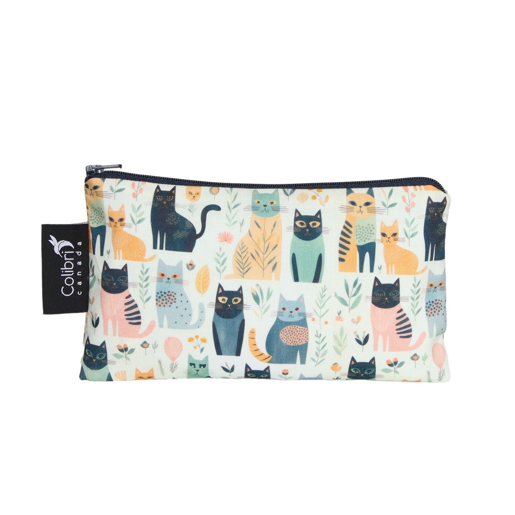 Reusable Snack Bag - Medium - Cats