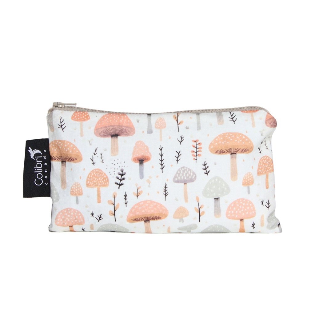 Reusable Snack Bag - Medium - Mushrooms