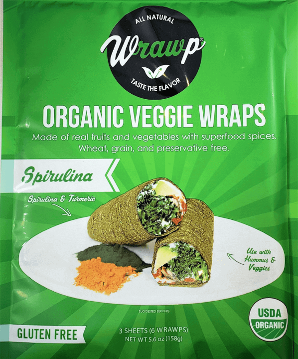 Organic Veggie Wraps - Spirulina