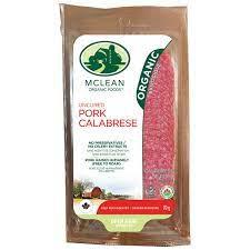 Organic Sliced Calabrese Salami - Fresh