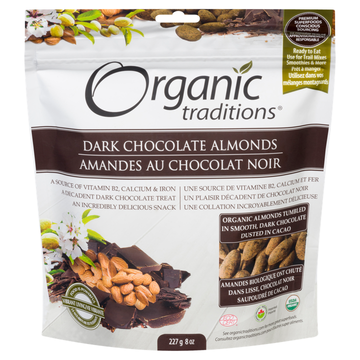 Dark Chocolate Almonds - 227 g