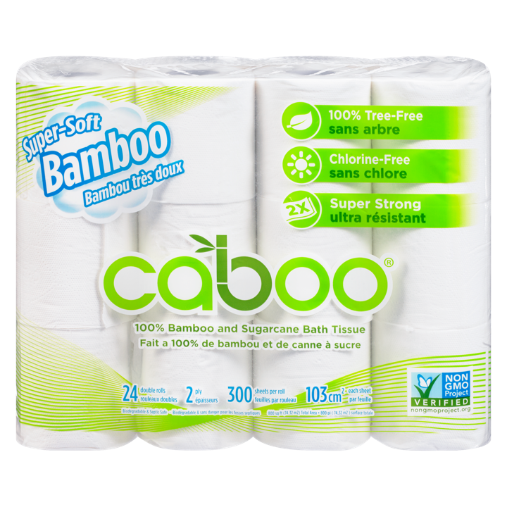 Bamboo and Sugarcane Bath Tissue - 24 count