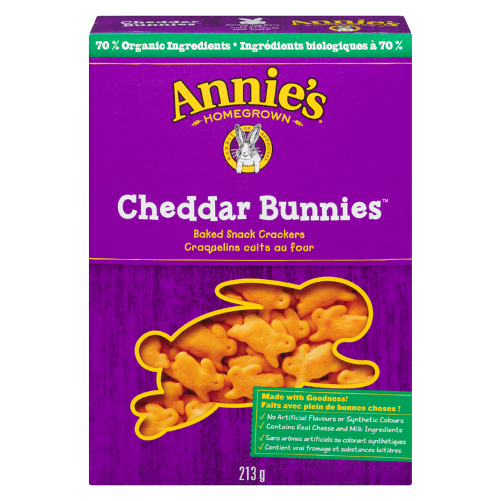 Baked Snack Crackers - Cheddar Bunnies - 213 g