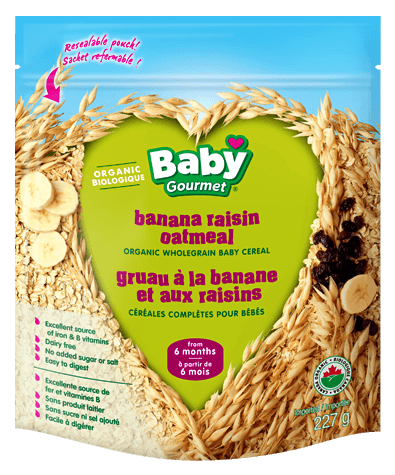 Organic Wholegrain Baby Cereal - Banana Raisin Oatmeal 6+ months