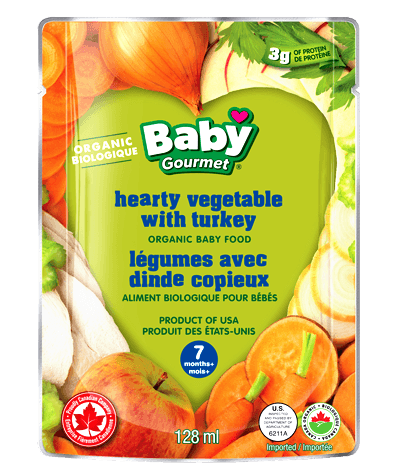 Organic Baby Food - Hearty Vegetable with Turkey 7+ months
