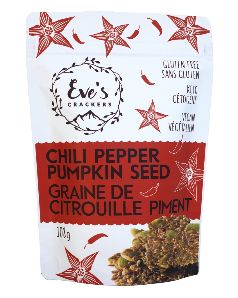 Keto Crackers - Chili Pepper Pumpkin Seed