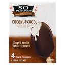 Coconut Milk Non-Dairy Frozen Dessert Bars - Dipped Vanilla