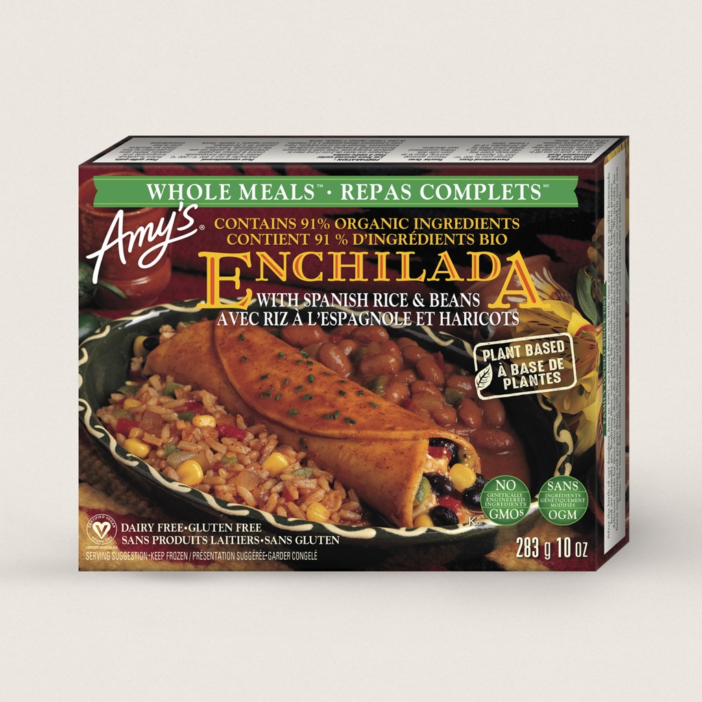 Black Bean Enchilada - Spanish Rice &amp; Beans