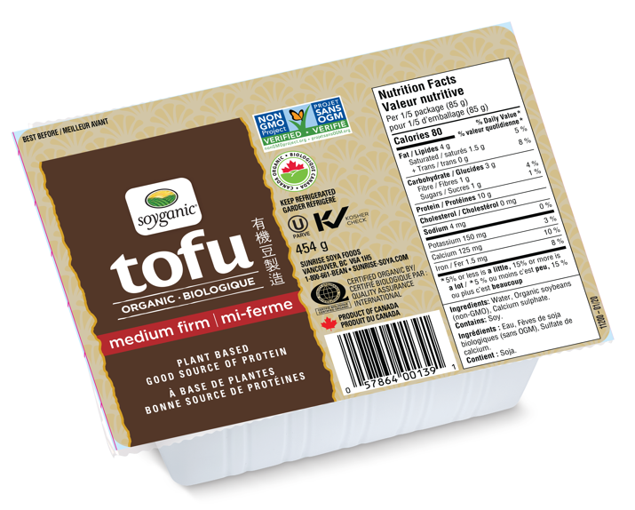 Soyganic - Medium Firm - Tofu