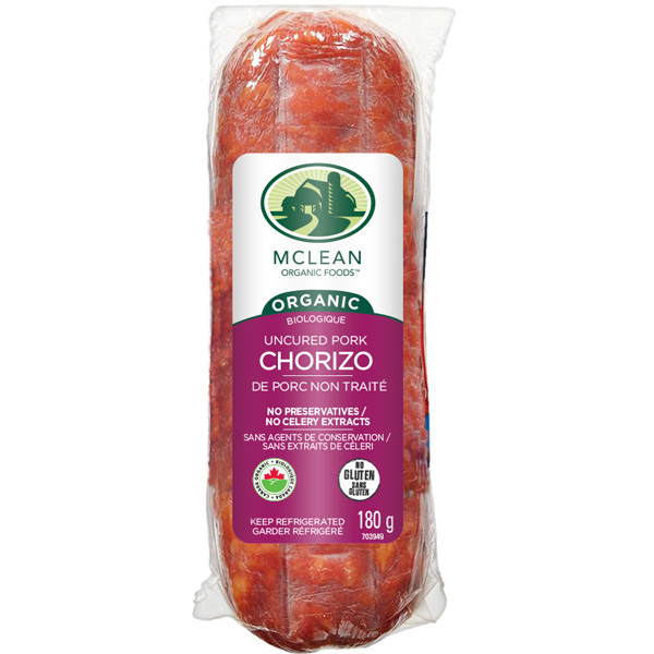 Organic Uncured Mini Chub Pork Salami - Chorizo - Fresh