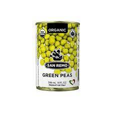 Canned Green Peas Organic