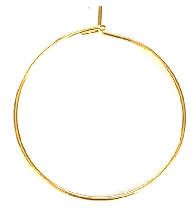 Simple Hoop Earrings Gold