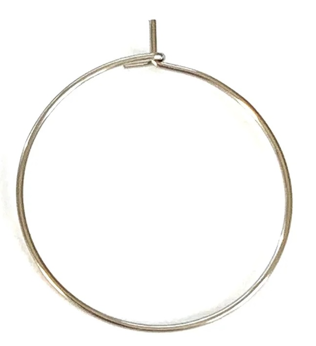 Simple Hoop Earrings Silver