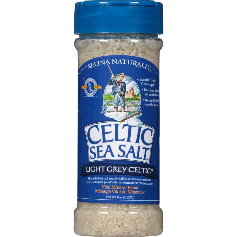 Light Grey Celtic Sea Salt Shaker