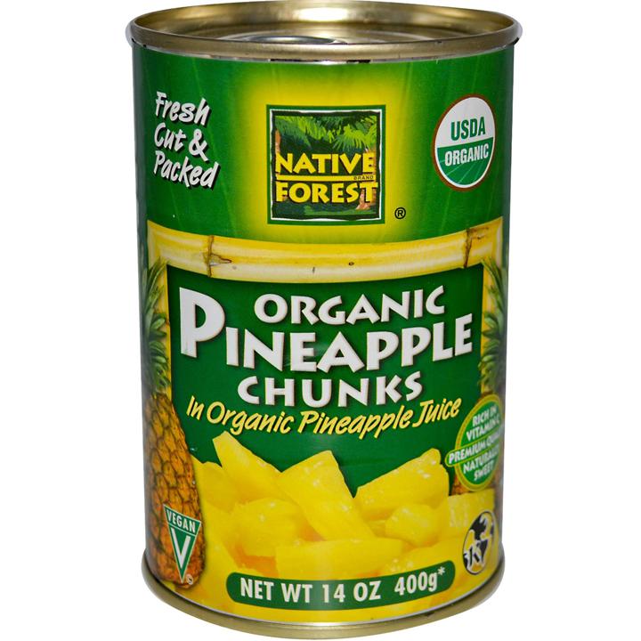 100% Organic Pineapple Chunks
