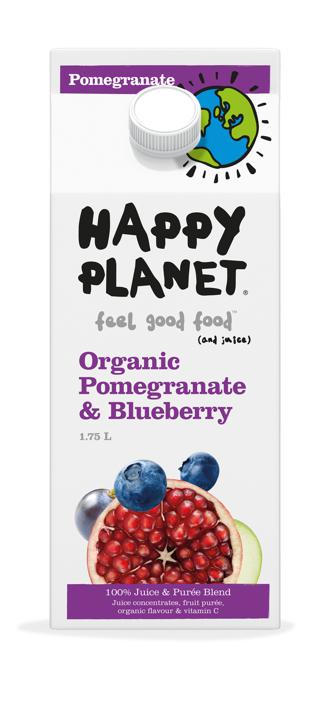 Fresh Juice - Organic Pomegranate &amp; Blueberry
